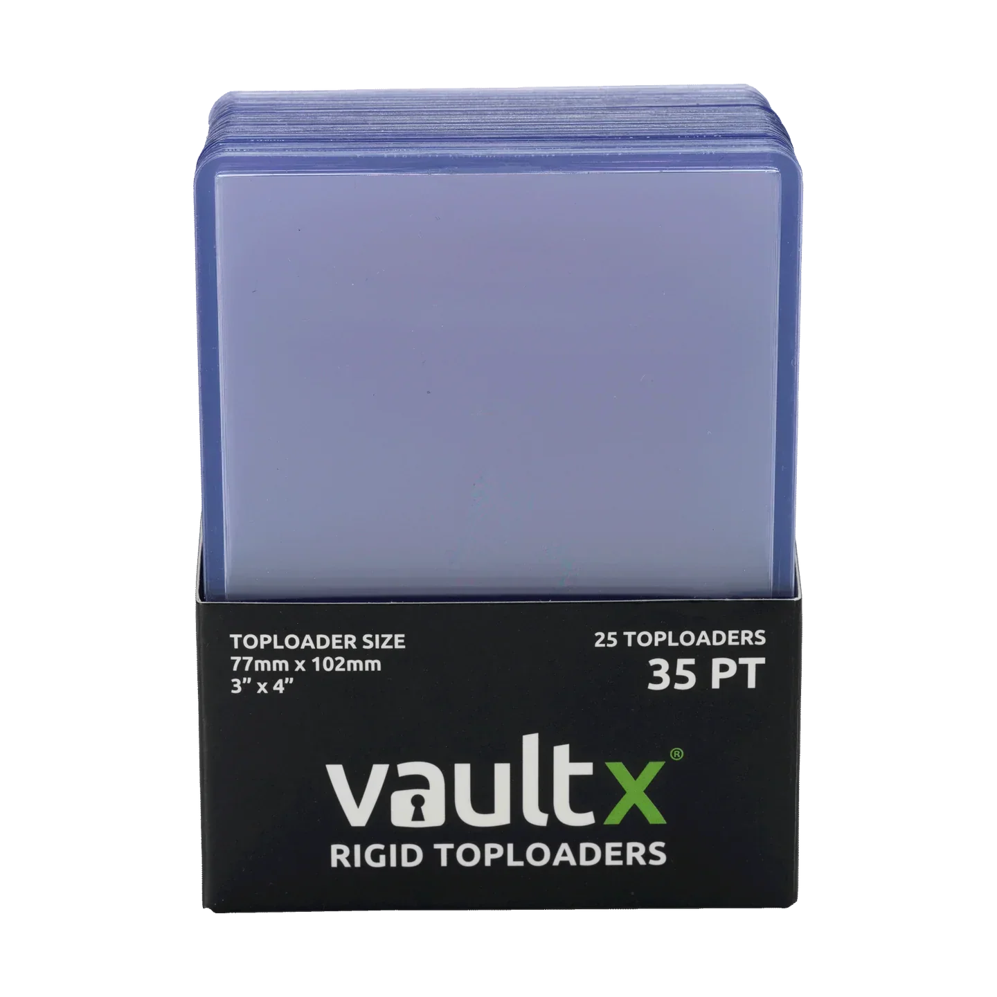 VaultX Rigid Toploaders 35PT - 25 Pack