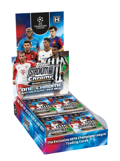 2023-24 Topps Stadium Club Chrome UEFA Club Competitions Hobby Box