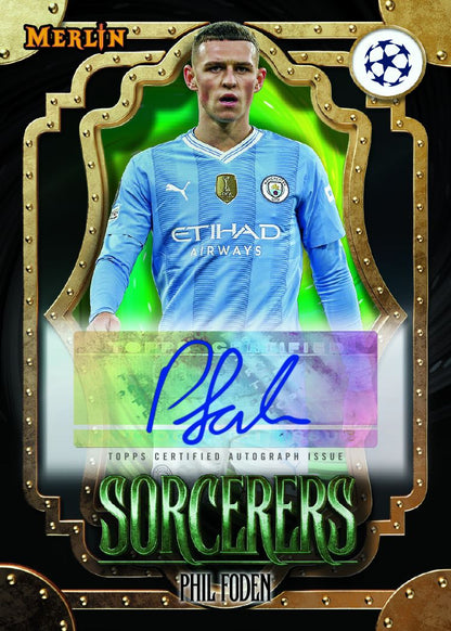 Topps UEFA Club Competitions Merlin Chrome Soccer 23/24 Hobby Box