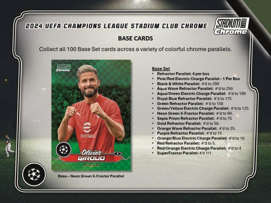 2023-24 Topps Stadium Club Chrome UEFA Club Competitions Hobby Box