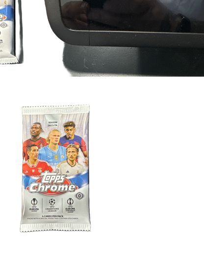 Topps Chrome UEFA Club Competitions Hobby 2023-24 Pack