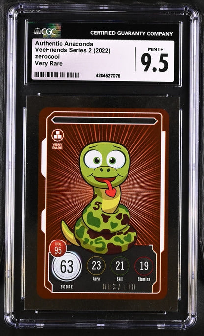 VeeFriends Authentic Anaconda ZeroCool Very Rare /100 VeeFriends Series 2 2022 CGC9.5 Gary Vaynerchuk Originally Owned