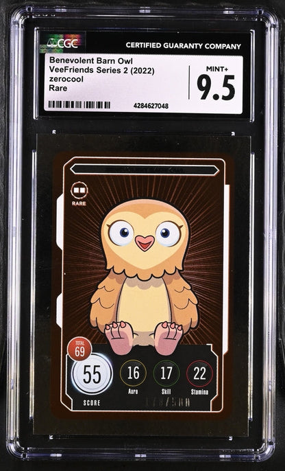 VeeFriends Benevolent Barn Owl ZeroCool Rare /500 VeeFriends Series 2 2022 CGC9.5 Gary Vaynerchuk Originally Owned