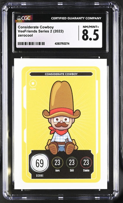 VeeFriends Considerate Cowboy ZeroCool VeeFriends Series 2 2022 CGC8.5 Gary Vaynerchuk Originally Owned