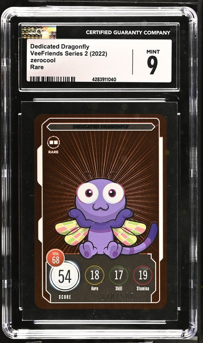 VeeFriends Dedicated Dragonfly ZeroCool Rare /500 VeeFriends Series 2 2022 CGC9 Gary Vaynerchuk Originally Owned