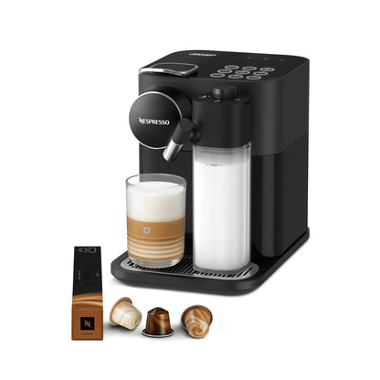 Nespresso Original Gran Lattissima 1400W Pod Coffee Machine Shadow Black EN640.B