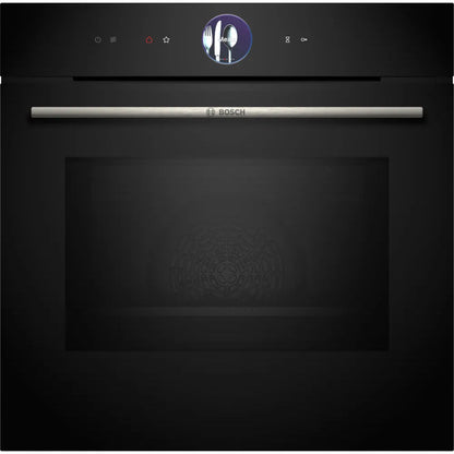 Bosch Series 8, Built-in oven with microwave function, 60 x 60 cm, Black
