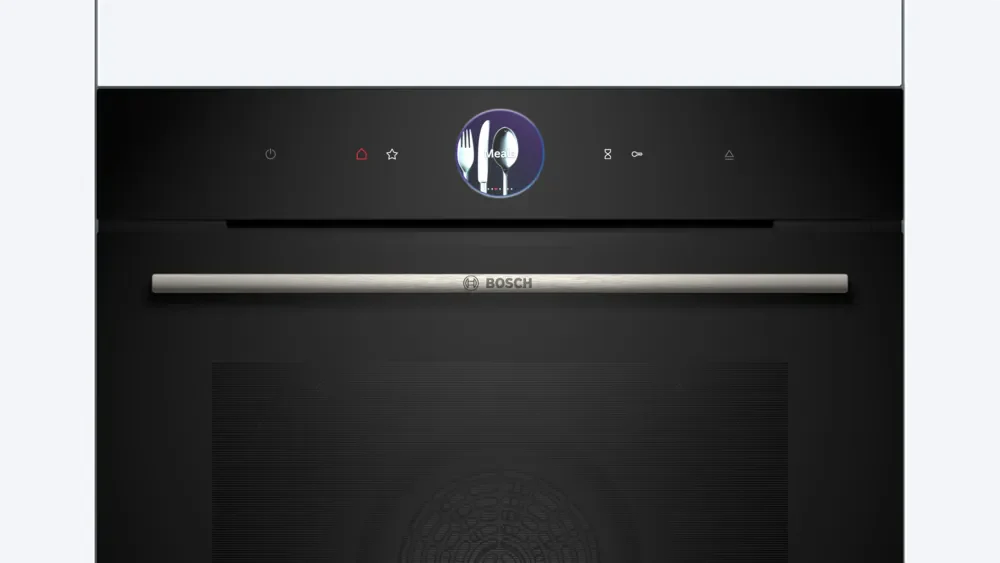 Bosch Series 8, Built-in oven with steam function, 60 x 60 cm, Black