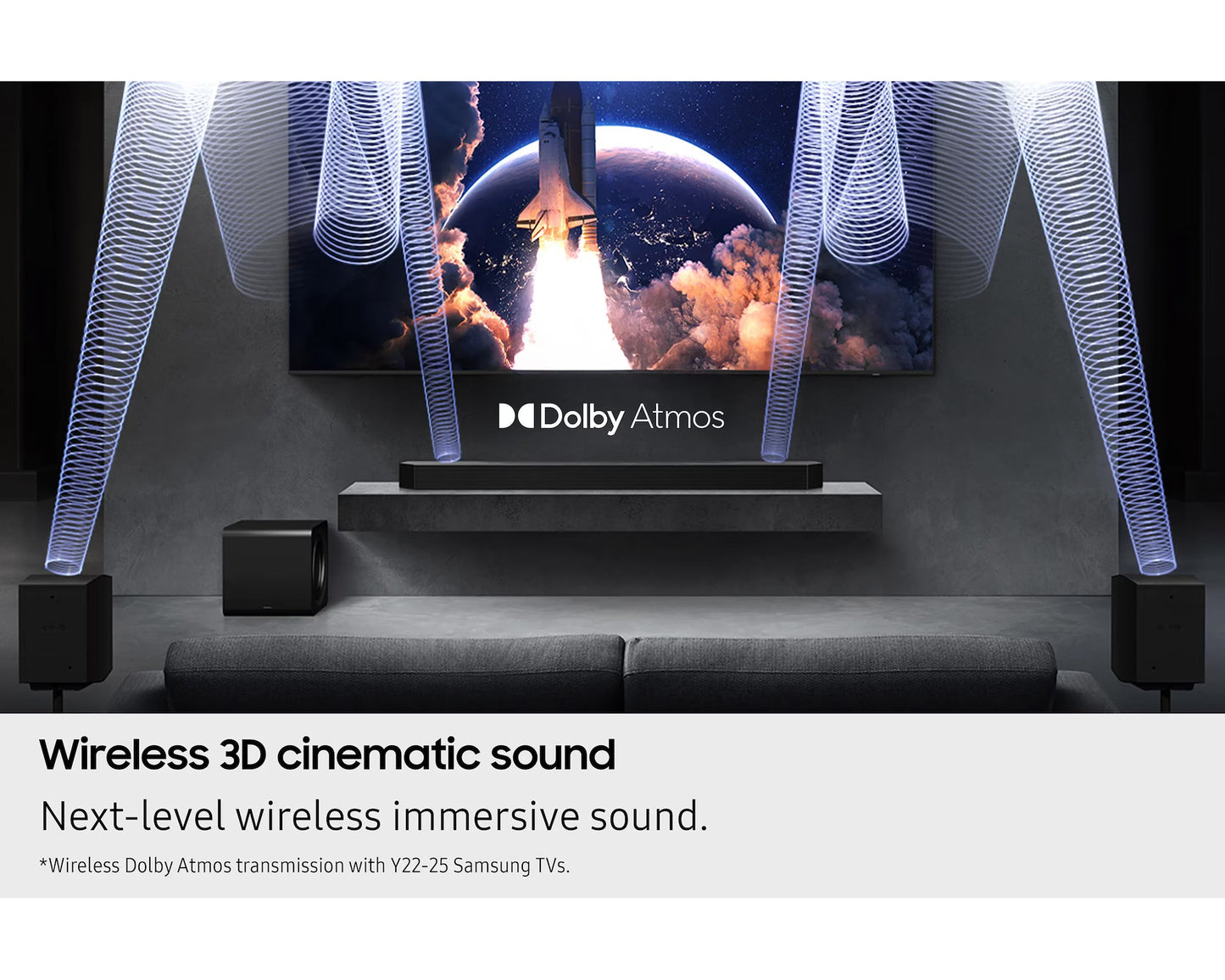 Samsung HW-Q990F Q-Series 11.1.4ch Soundbar with Subwoofer & Rear Speakers