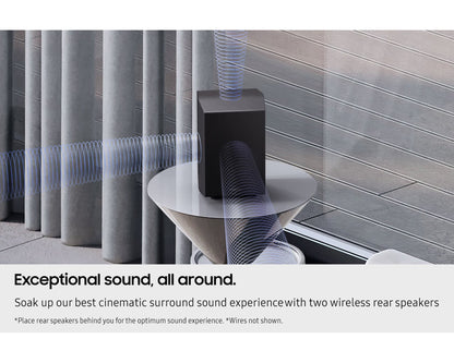 Samsung HW-Q990F Q-Series 11.1.4ch Soundbar with Subwoofer & Rear Speakers