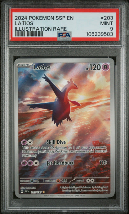 PSA 9 LATIOS ILLUSTRATION RARE #203