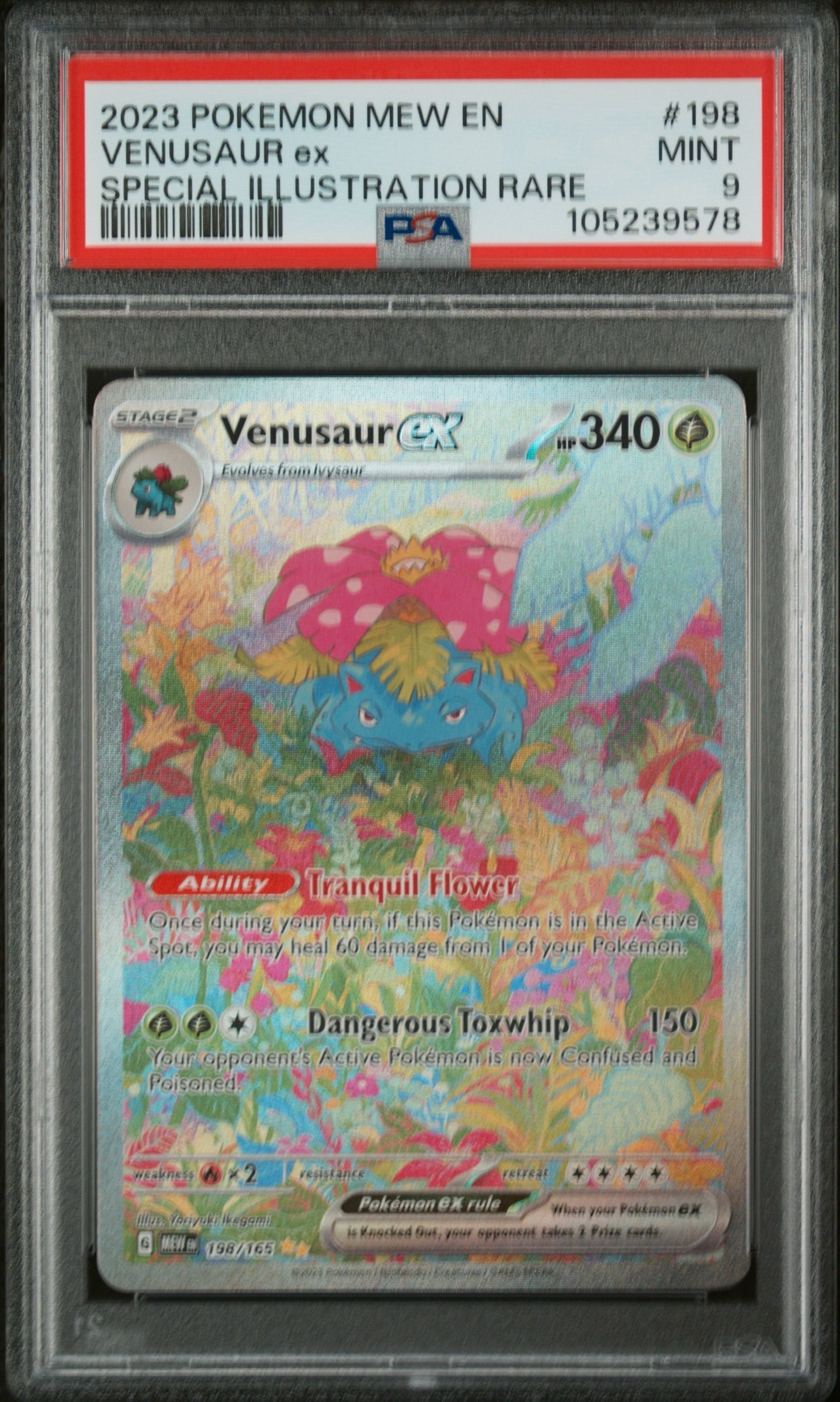 PSA 9 VENUSAUR EX SPECIAL ILLUSTRATION RARE #198