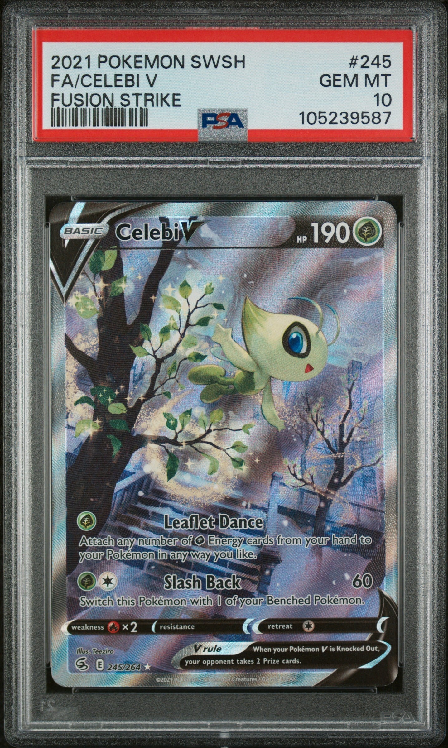 PSA 10 CELEBI V FUSION STRIKE #245