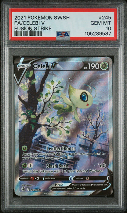 PSA 10 CELEBI V FUSION STRIKE #245