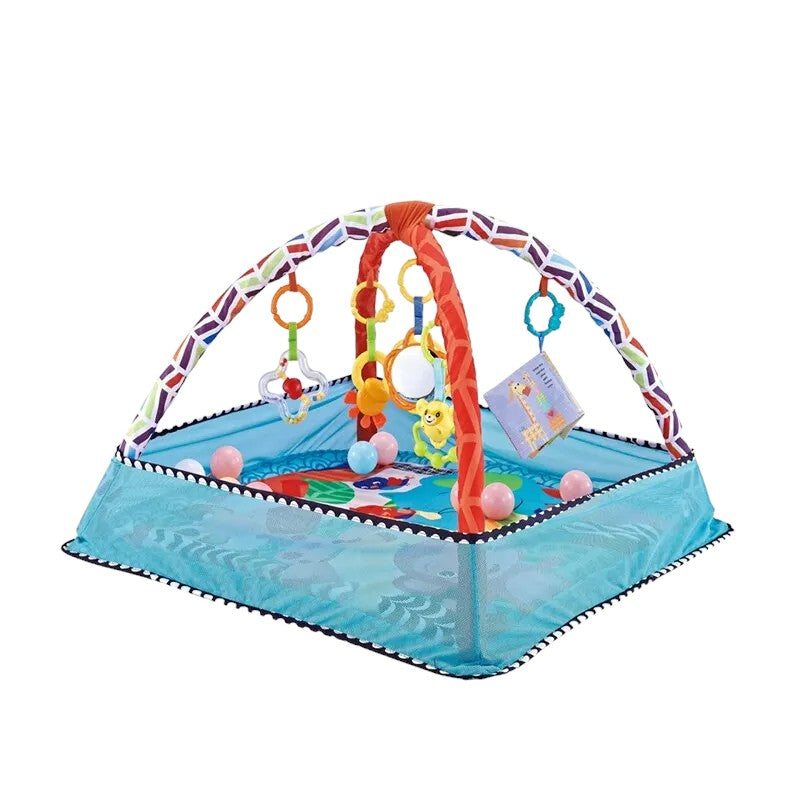 Baby Activity Play Mat with Hanging Toys & Ocean Balls