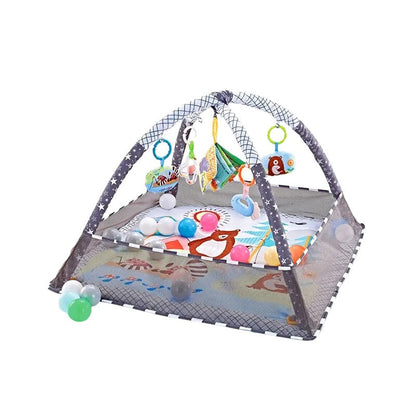 Baby Activity Play Mat with Hanging Toys & Ocean Balls