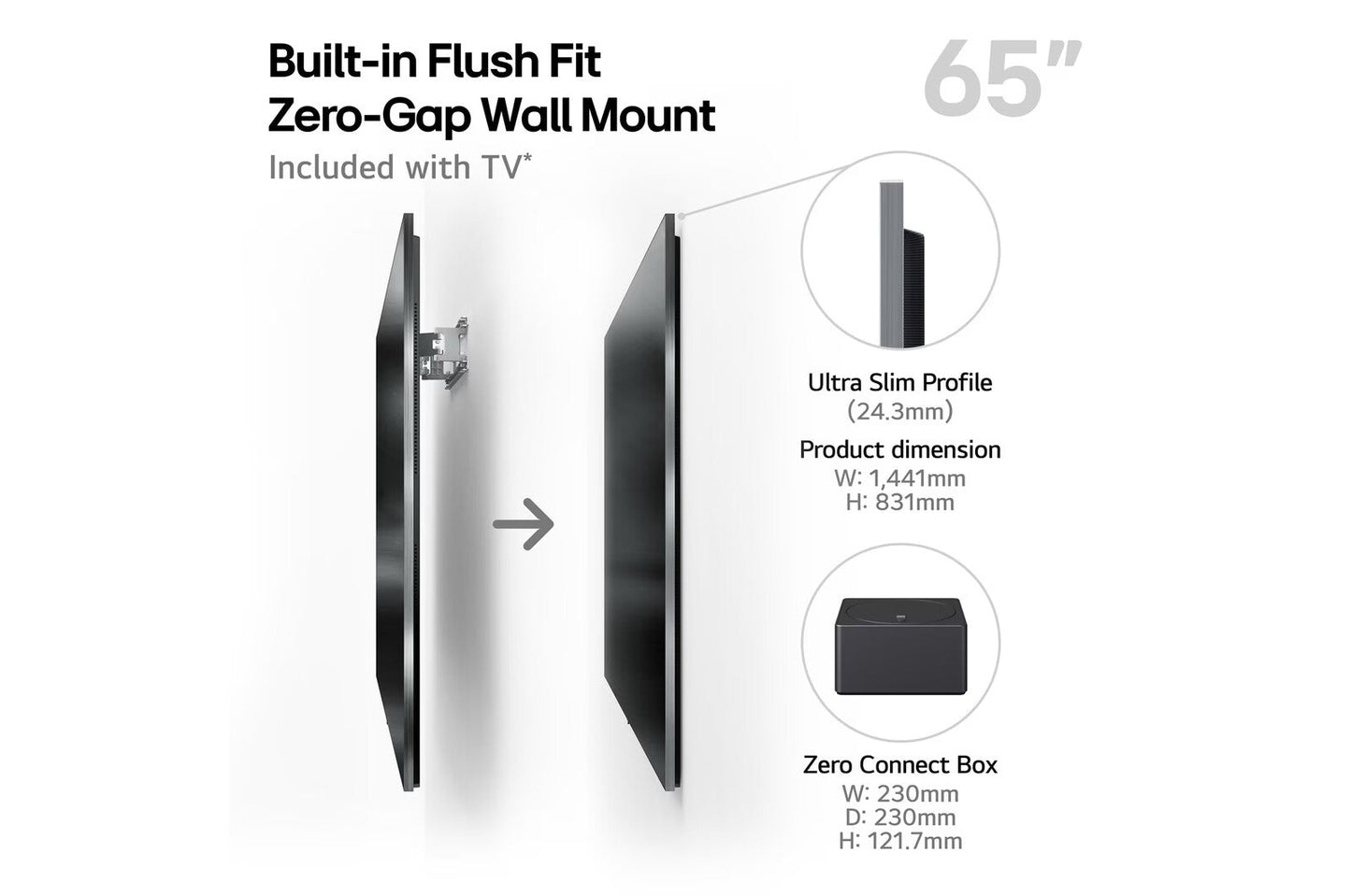 LG OLED65M59LA 65" SIGNATURE OLED evo M5 4K Smart TV