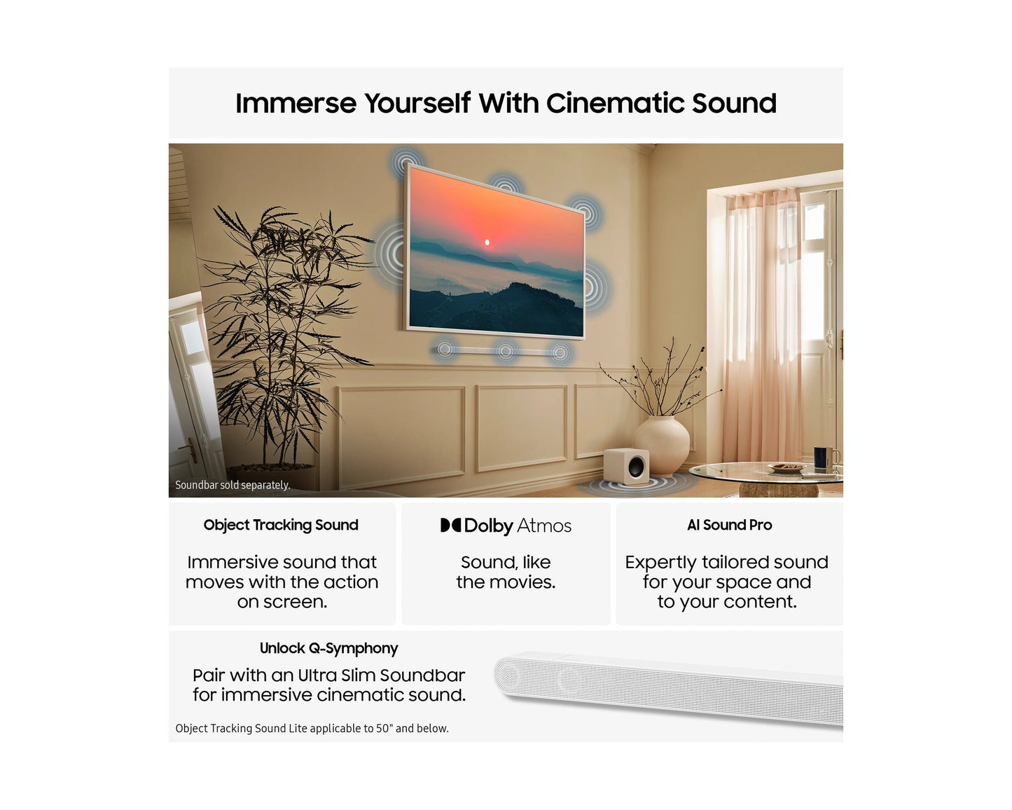 Samsung QE50LS03F 50" The Frame QLED 4K Vision AI Smart TV
