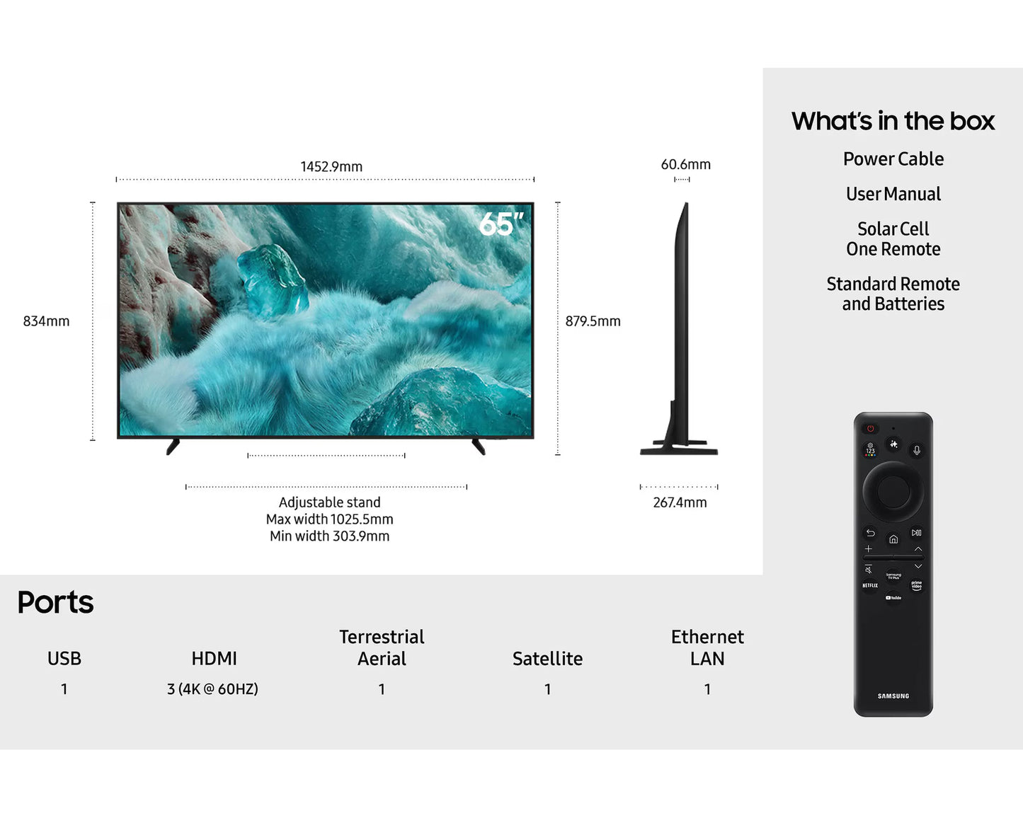 Samsung QE65Q7F2A 65" QLED Q7F2A HDR 4K Ultra HD Smart AI TV