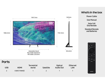 Samsung QE85QN1EF 85" Neo QLED QN1EF Mini LED HDR 4K Ultra HD Smart AI TV