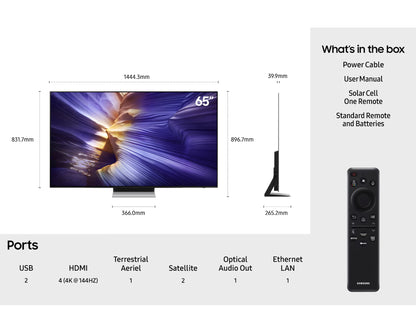 Samsung QE65S90F 65" OLED S90F HDR 4K Ultra HD Smart AI TV