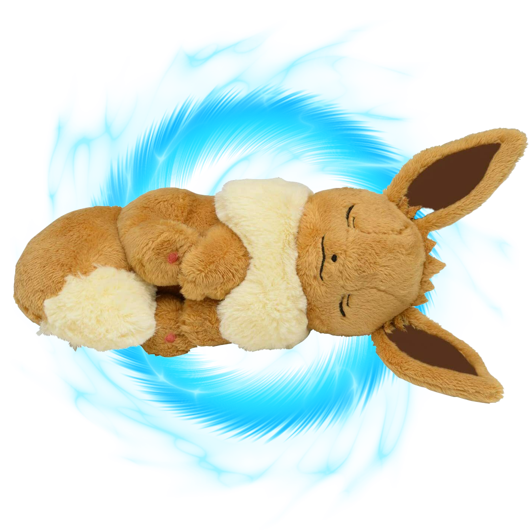 Pokemon Sleeping Eevee (Large) Plushie