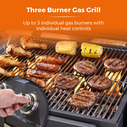 Tower Ignite Multi XL Grill Gas BBQ and Side Burner with Protective Cover T978507
