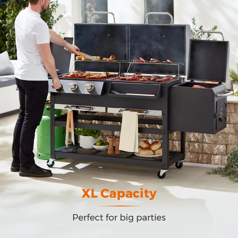 Tower Ignite Multi XL Grill Gas BBQ and Side Burner with Protective Cover T978507