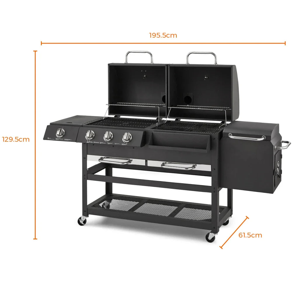 Tower Ignite Multi XL Grill Gas BBQ and Side Burner with Protective Cover T978507