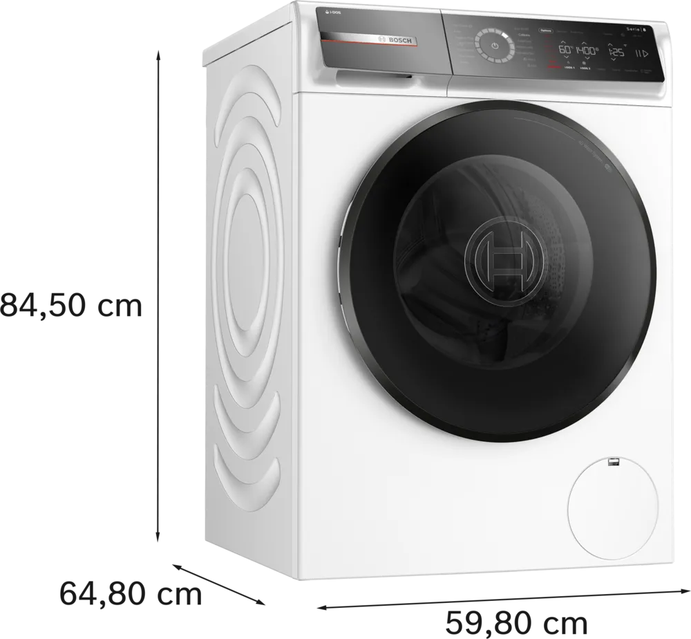 Bosch Series 8, Washing machine, front loader, 10 kg, 1400 rpm