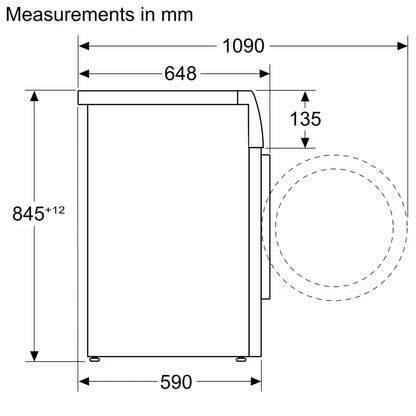 Bosch Series 8, Washing machine, front loader, 10 kg, 1400 rpm
