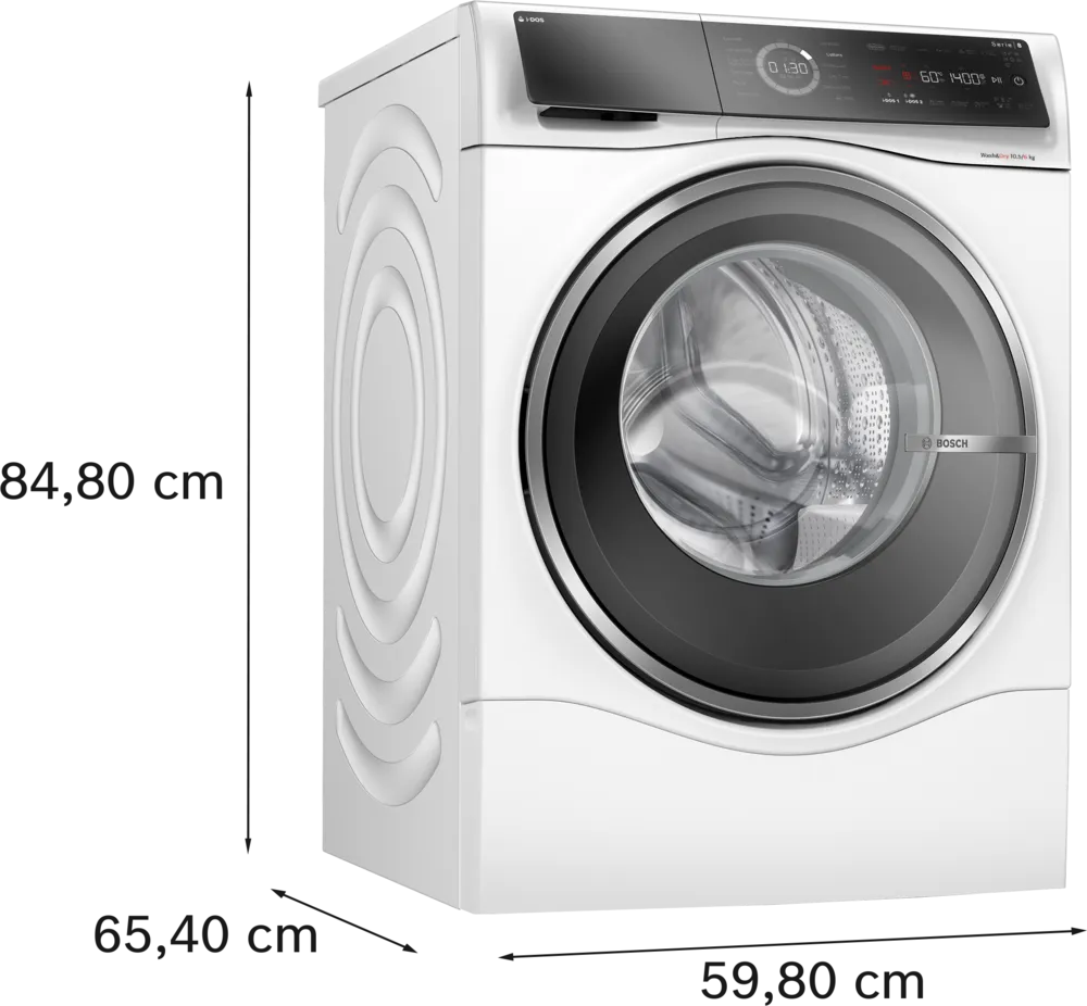 Bosch Series 8, Washer dryer, 10.5/6 kg, 1400 rpm
