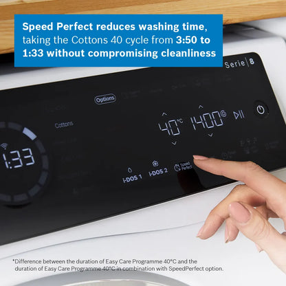 Bosch Series 8, Washer dryer, 10.5/6 kg, 1400 rpm
