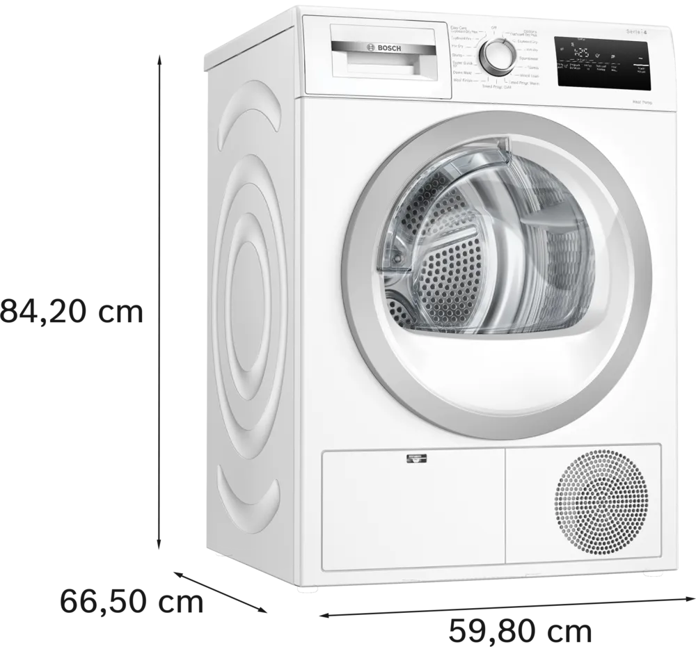 Bosch Series 4, Heat pump tumble dryer, 8 kg
