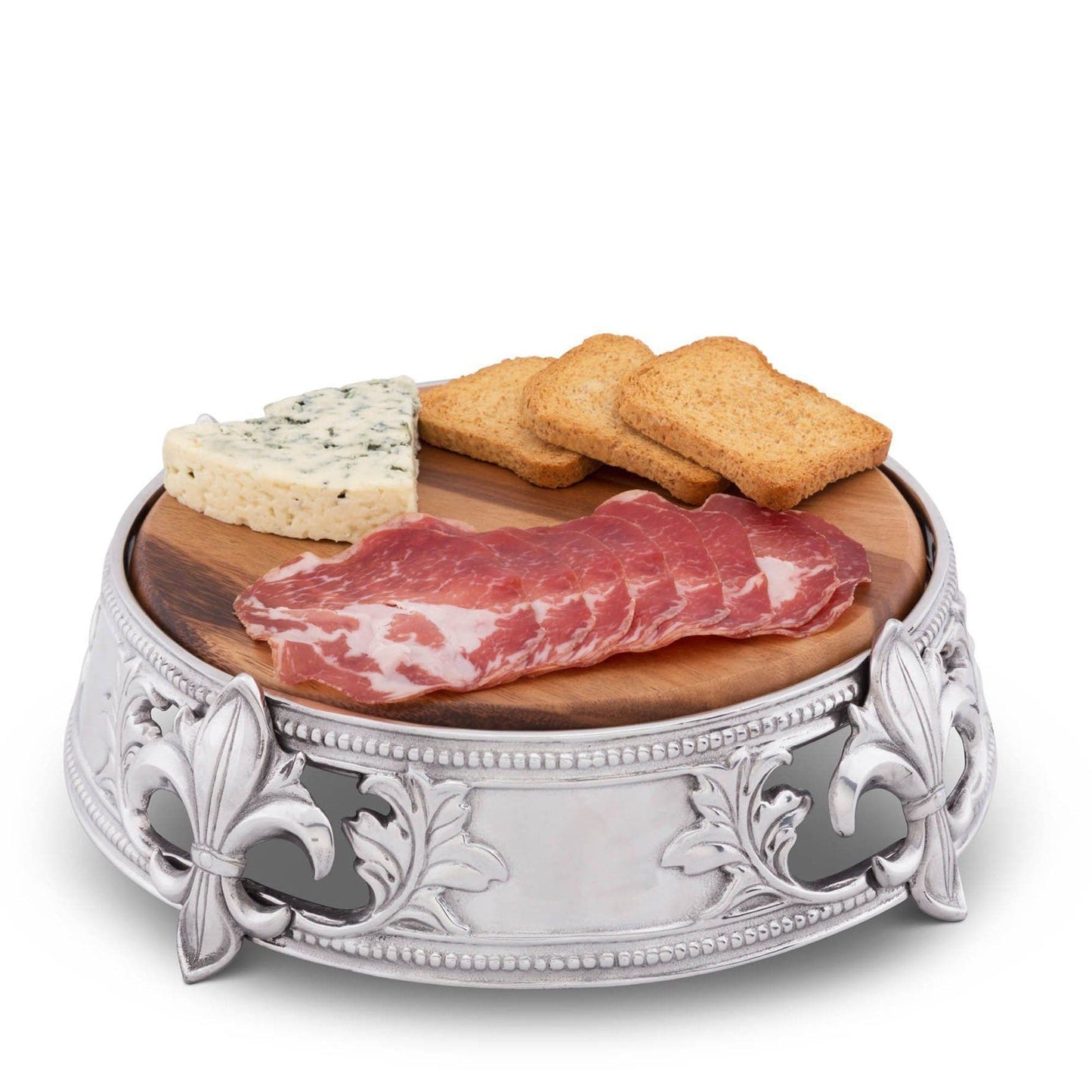 Fleur de lis Cheese Pedestal